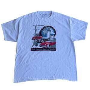 Vintage Washington Ocean Park Hot Rod 2007 Car Show ONP White Shirt Size 2XL